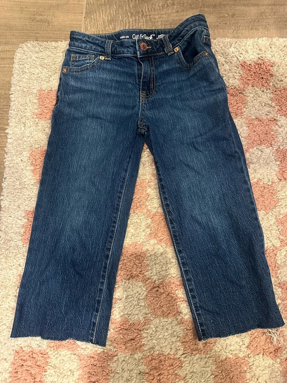 Kids Cat & Jack Wide Leg Stretchy Denim Jeans